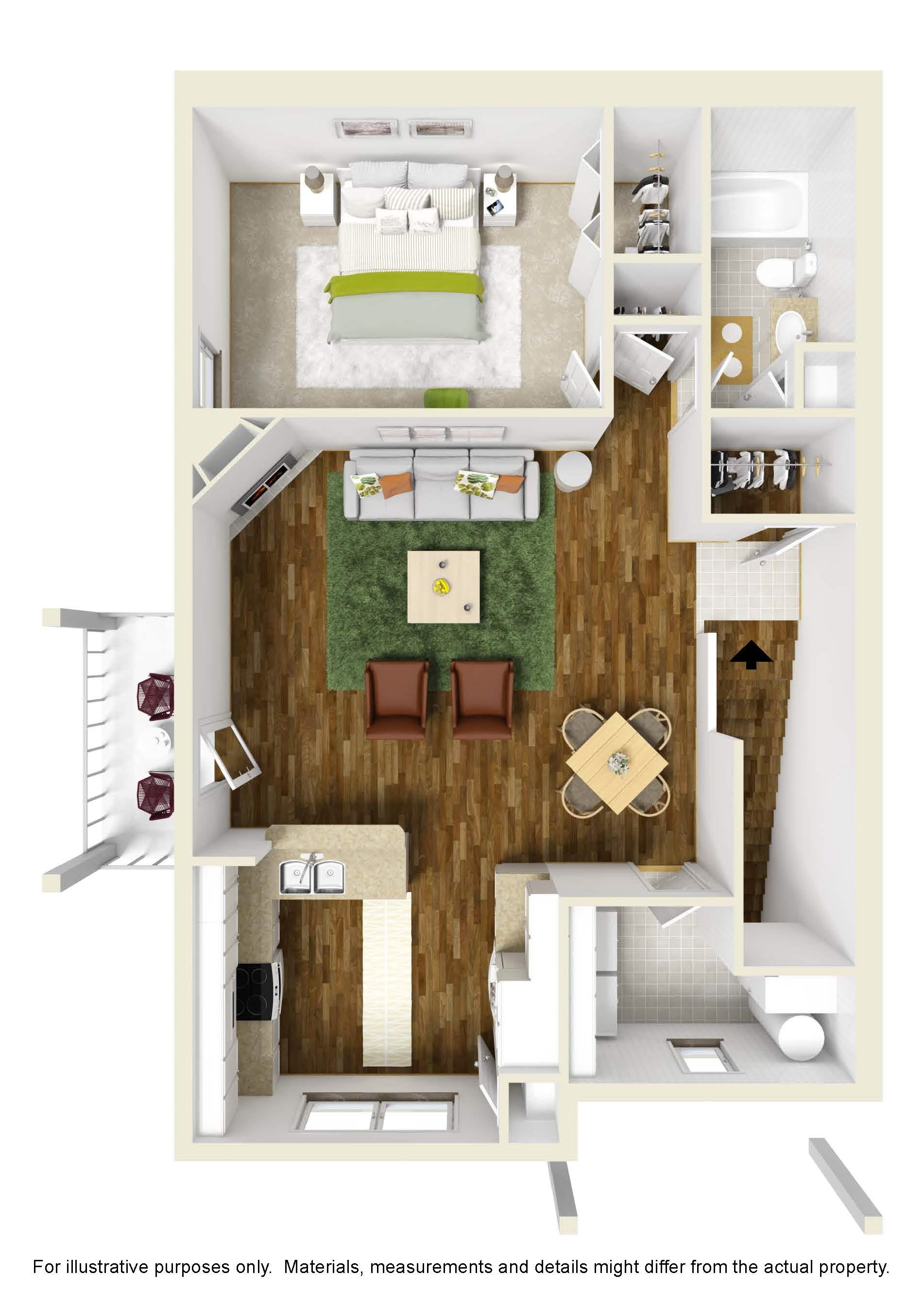 One Bedroom - 2nd Floor